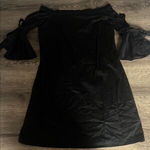 H&M Elegant Black Off-Shoulder Mini Dress